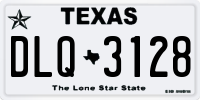 TX license plate DLQ3128