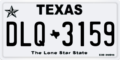 TX license plate DLQ3159