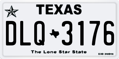 TX license plate DLQ3176