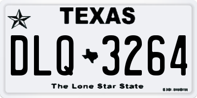 TX license plate DLQ3264