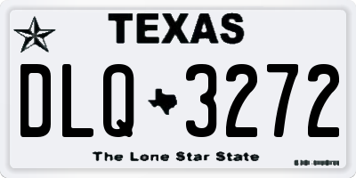 TX license plate DLQ3272