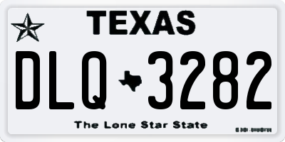 TX license plate DLQ3282