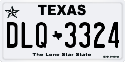 TX license plate DLQ3324