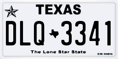 TX license plate DLQ3341