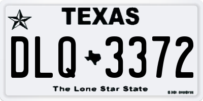 TX license plate DLQ3372