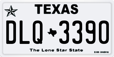 TX license plate DLQ3390