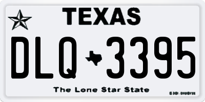 TX license plate DLQ3395