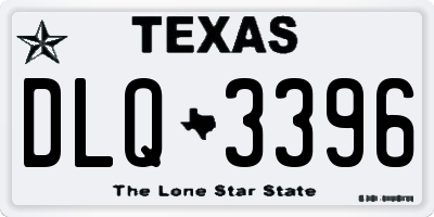 TX license plate DLQ3396