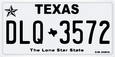TX license plate DLQ3572