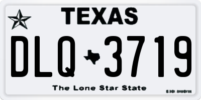 TX license plate DLQ3719
