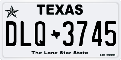 TX license plate DLQ3745
