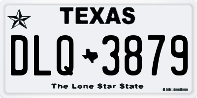 TX license plate DLQ3879