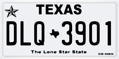 TX license plate DLQ3901