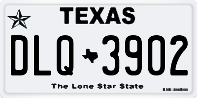 TX license plate DLQ3902