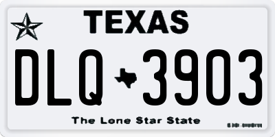 TX license plate DLQ3903