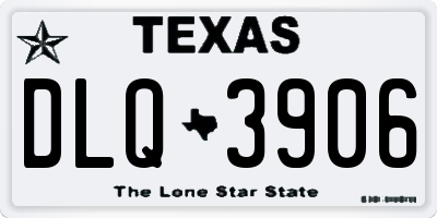 TX license plate DLQ3906