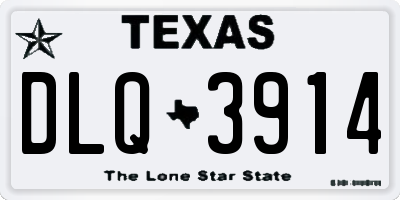 TX license plate DLQ3914