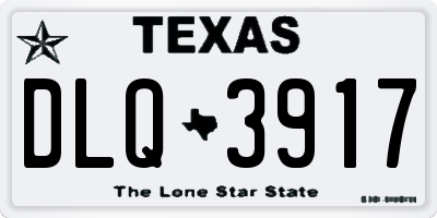 TX license plate DLQ3917