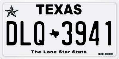 TX license plate DLQ3941