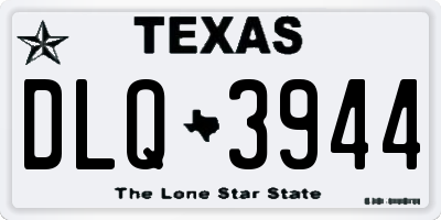 TX license plate DLQ3944