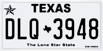 TX license plate DLQ3948