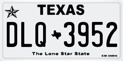 TX license plate DLQ3952