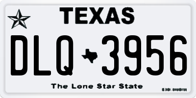 TX license plate DLQ3956