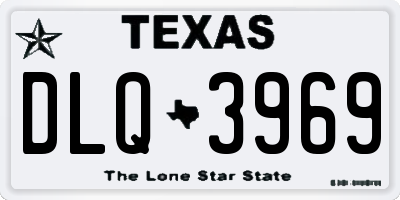 TX license plate DLQ3969