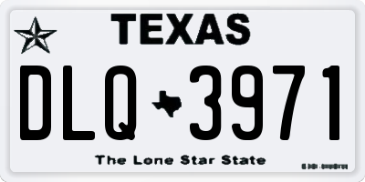 TX license plate DLQ3971