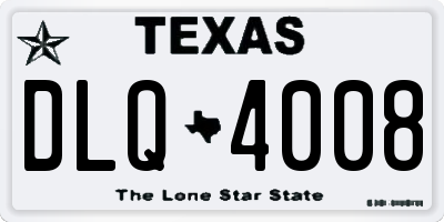 TX license plate DLQ4008