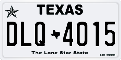 TX license plate DLQ4015