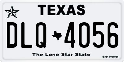 TX license plate DLQ4056