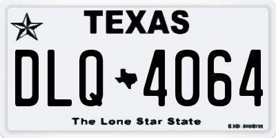 TX license plate DLQ4064