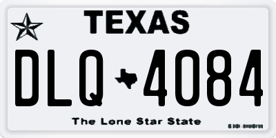 TX license plate DLQ4084