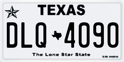 TX license plate DLQ4090