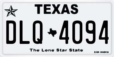 TX license plate DLQ4094