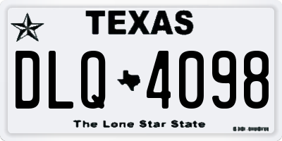 TX license plate DLQ4098