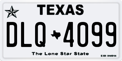 TX license plate DLQ4099