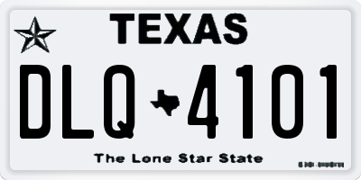 TX license plate DLQ4101