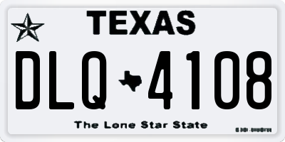 TX license plate DLQ4108