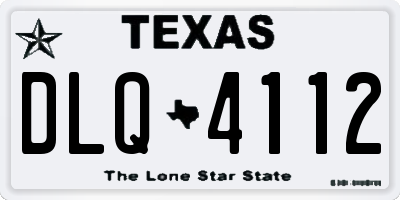 TX license plate DLQ4112