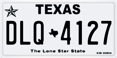 TX license plate DLQ4127