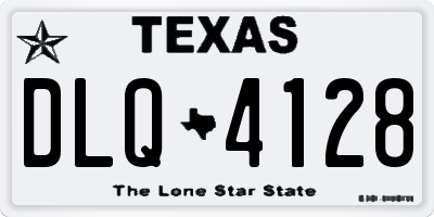 TX license plate DLQ4128