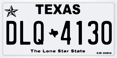 TX license plate DLQ4130