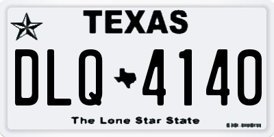 TX license plate DLQ4140