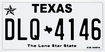 TX license plate DLQ4146