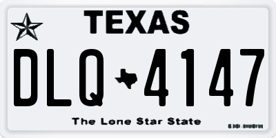 TX license plate DLQ4147