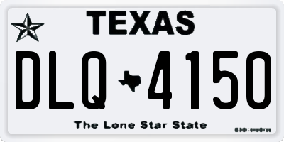 TX license plate DLQ4150