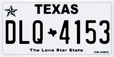 TX license plate DLQ4153