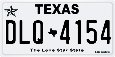 TX license plate DLQ4154
